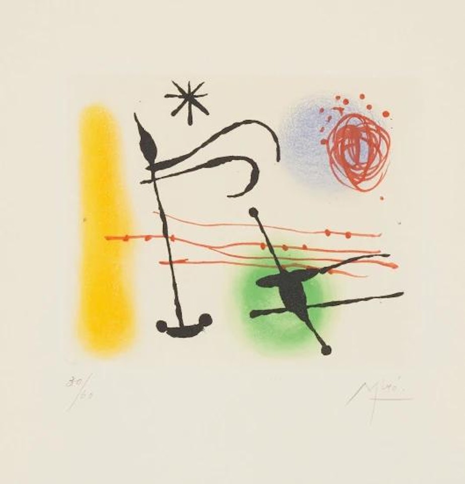 Suite La Bague d'aurore (The Ring of Dawn Suite): one plate by Joan Miró