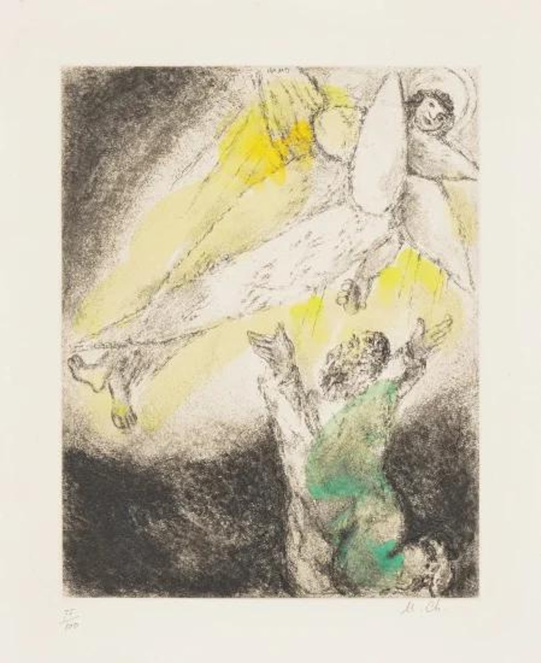 Vision d’Esaïe (Isaiah's Vision), plate 91 from La Bible by Marc Chagall