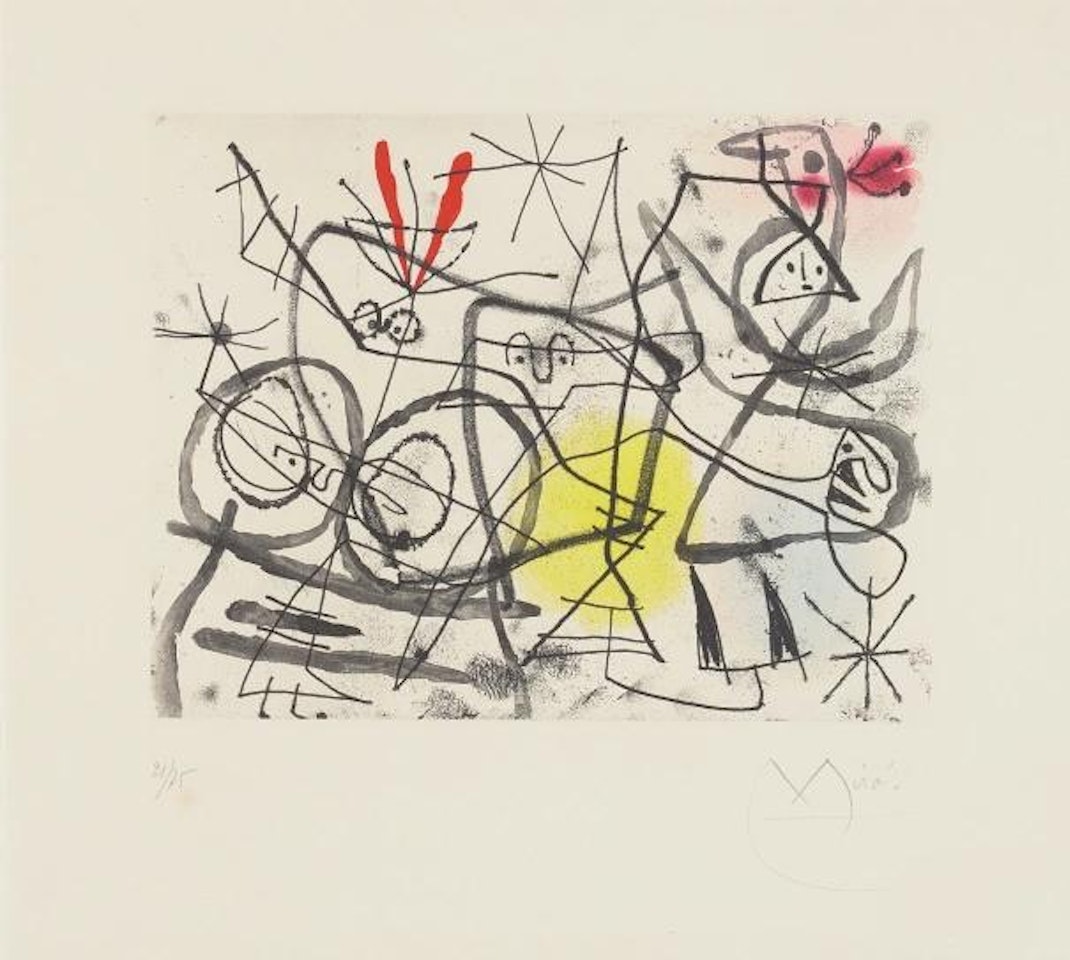 Préparatifs d'oiseaux I (Bird Preparations I) by Joan Miró
