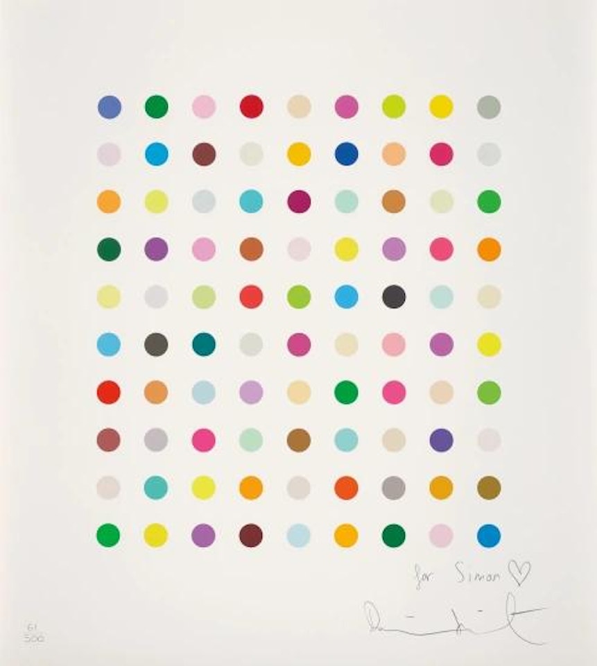 Untitled Spot Print by Damien Hirst