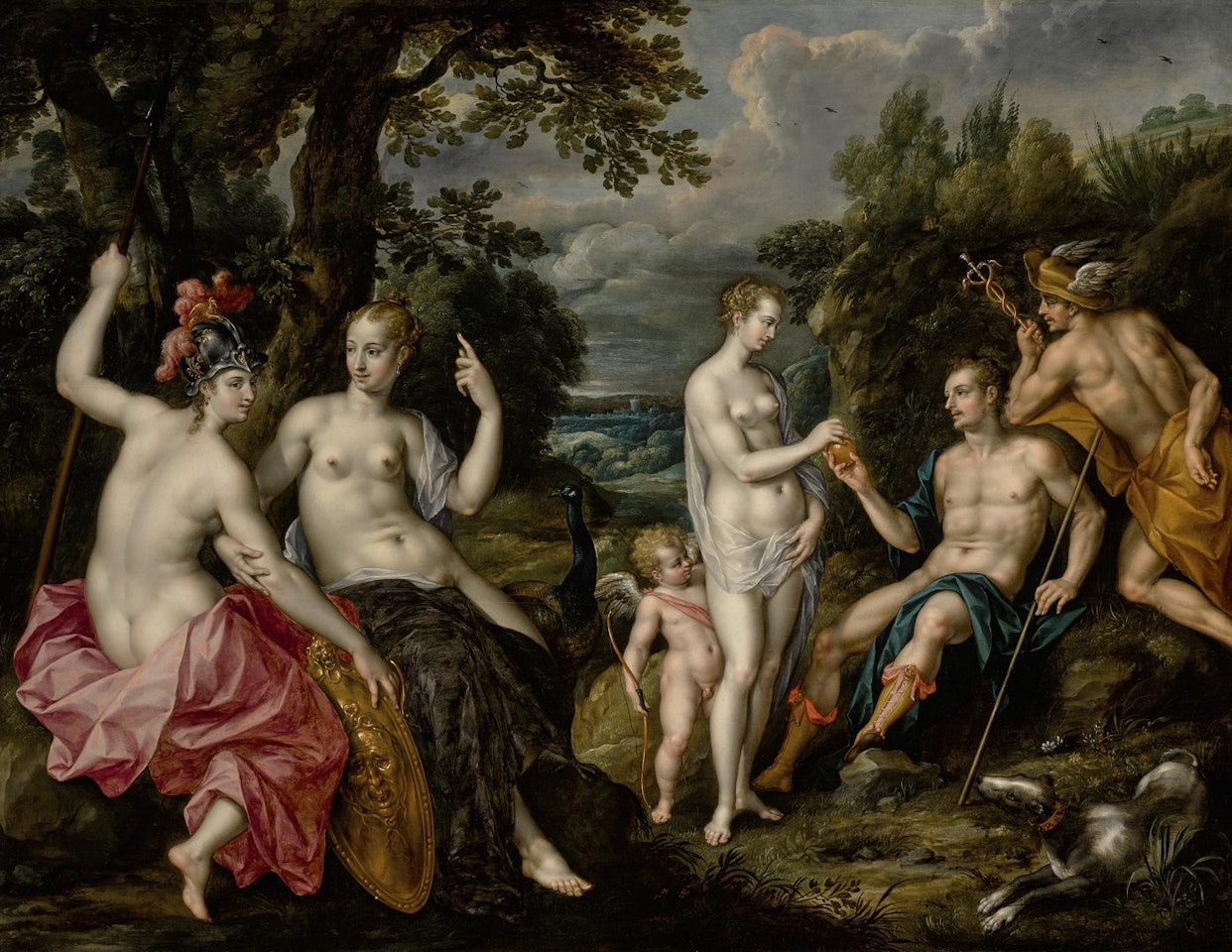 THE JUDGMENT OF PARIS by Hendrick de Clerck