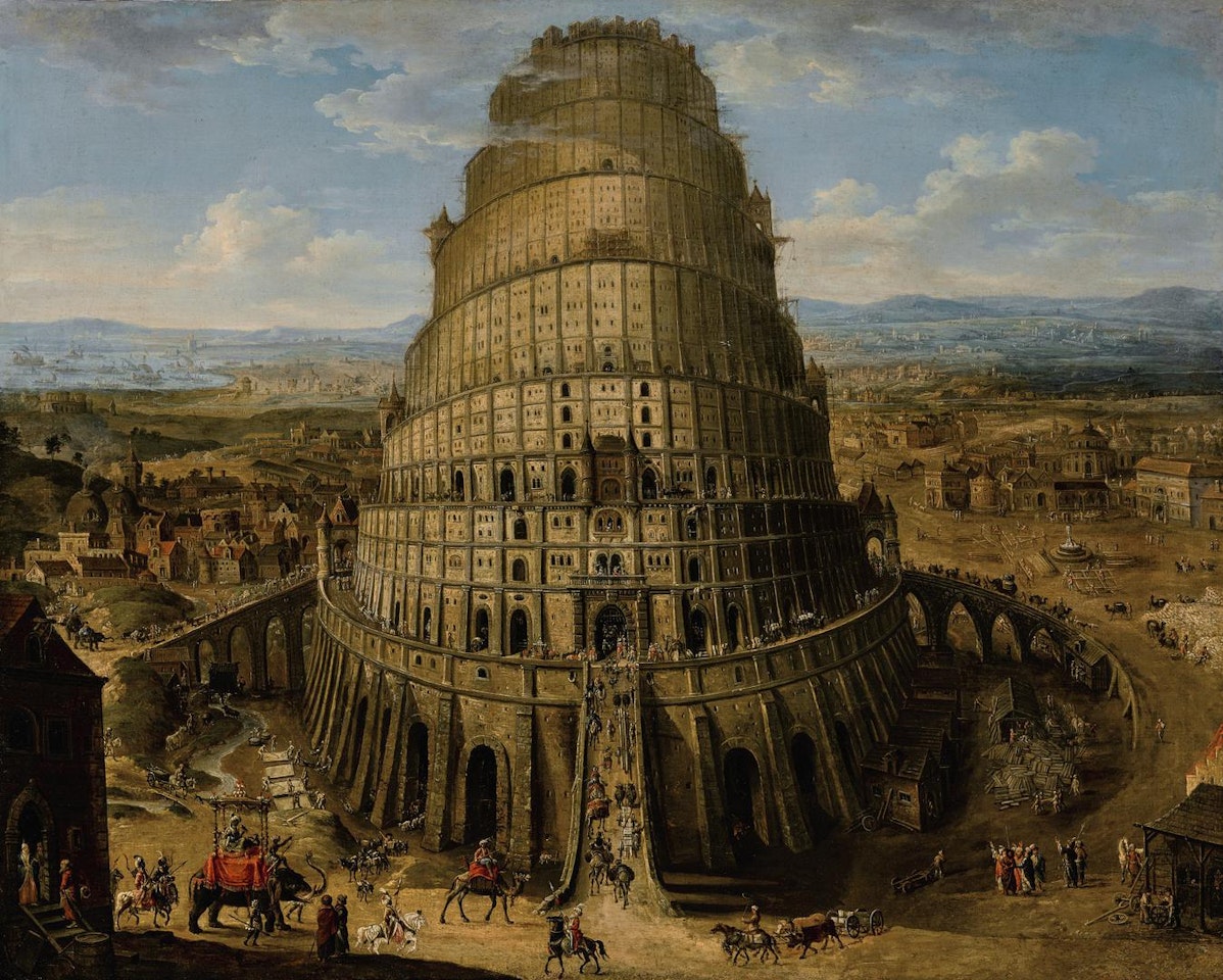 THE TOWER OF BABEL by Flemish School