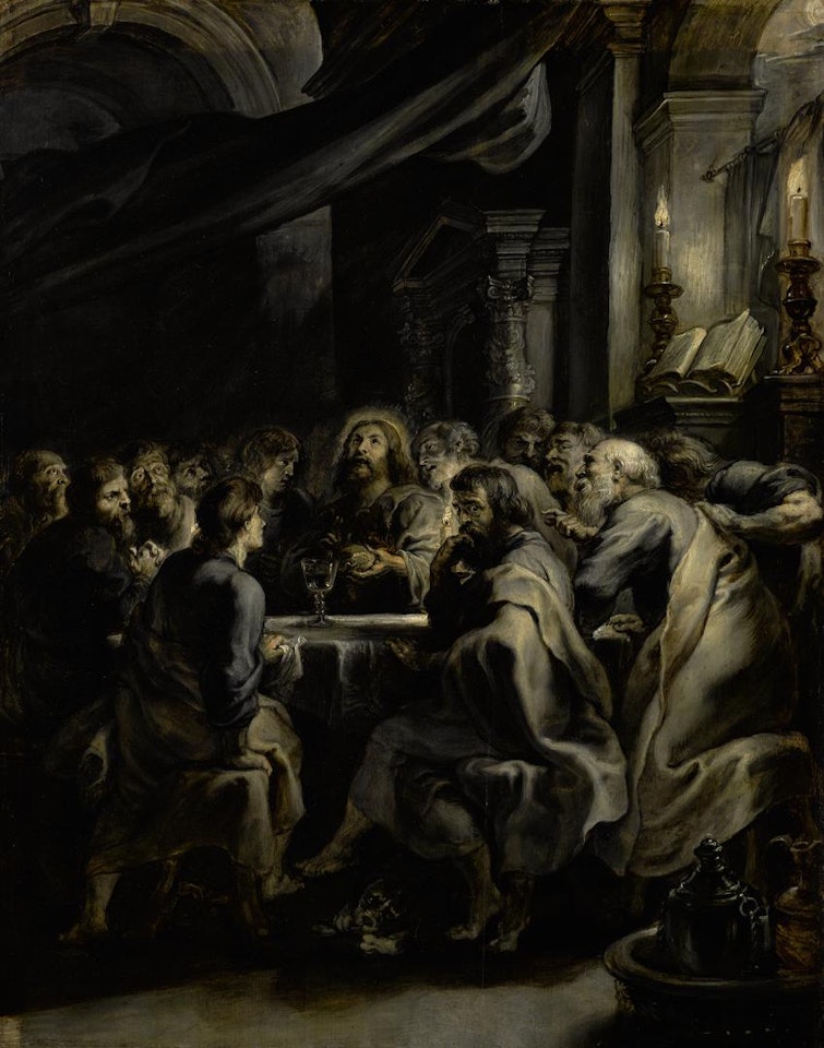 THE LAST SUPPER, EN GRISAILLE by Peter Paul Rubens