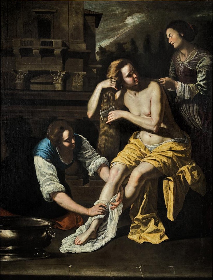 BATHSHEBA AT HER BATH by Artemisia Gentileschi