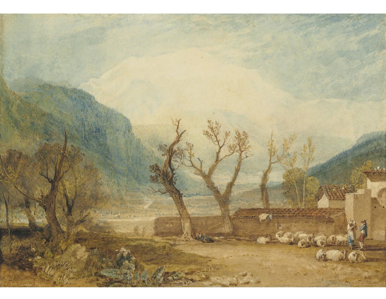 Mont Blanc from the Bridge of St. Martin, Sallanches by Joseph Mallord William Turner