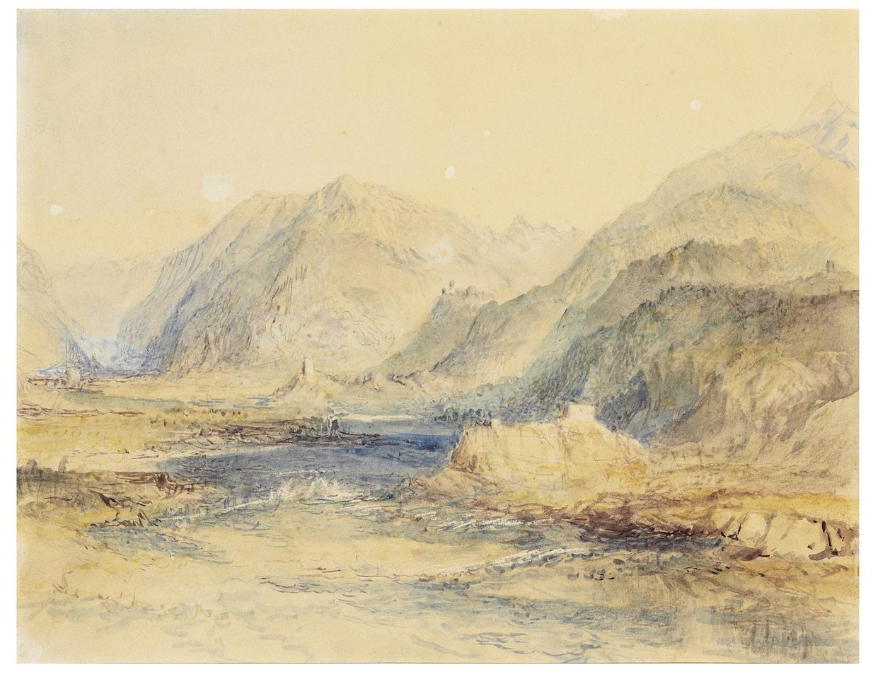 The Domleschg Valley looking North, Switzerland by Joseph Mallord William Turner