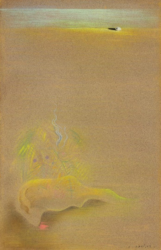 VISAGE PERDU OR LE GRAND MASTURBATEUR by Salvador Dali