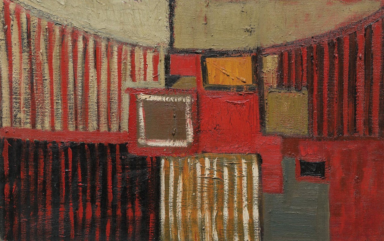 Red and Black by Terry Frost