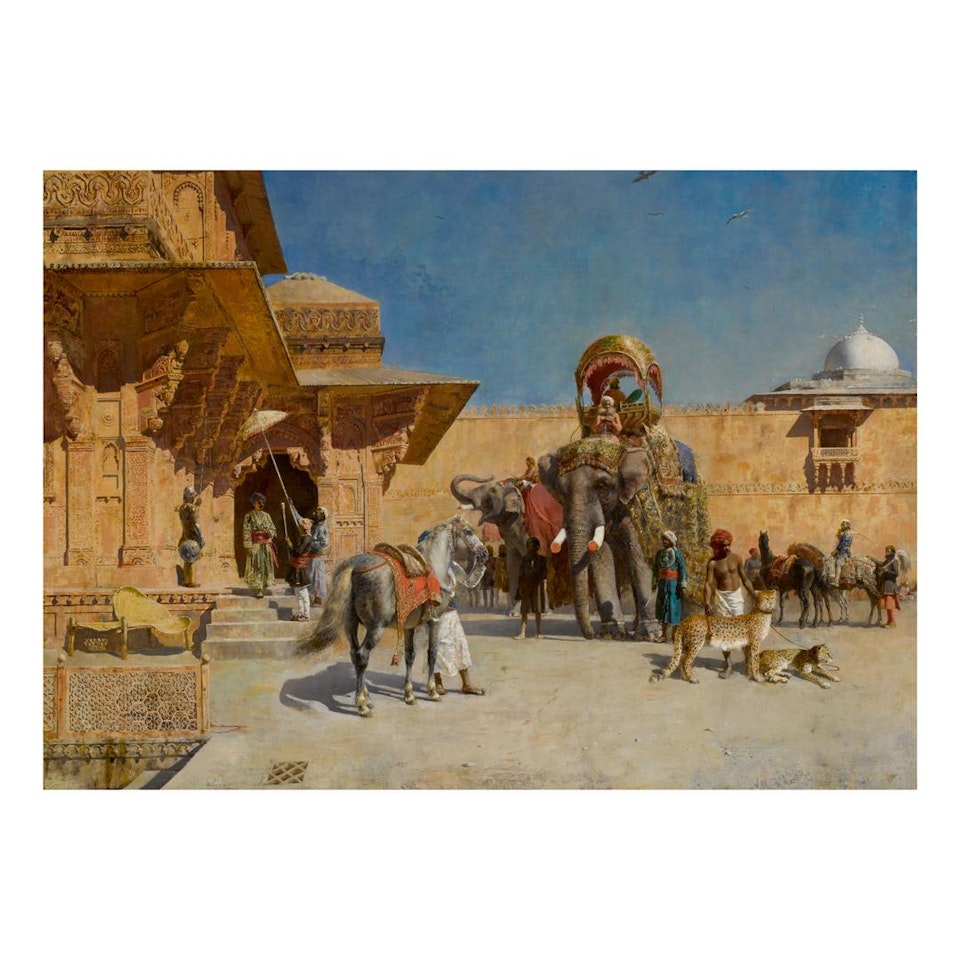 DEPARTURE FOR THE HUNT by Edwin Lord Weeks