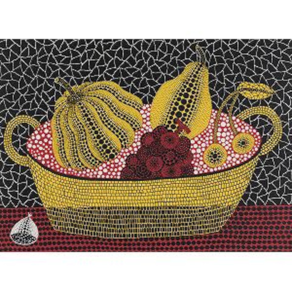 Pumpkin and Fruits (Kusama 188) by Yayoi Kusama