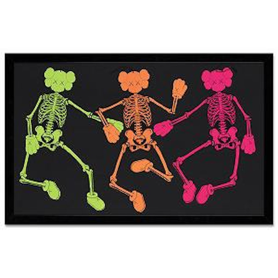Companion Skeleton (Green, Orange, Pink) by Kaws