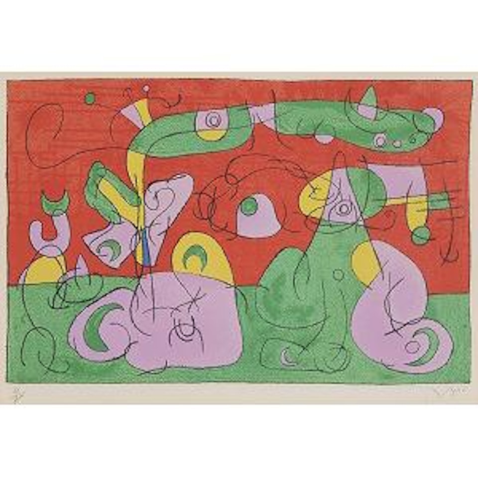 Ⅵ. Ubu Roi: Bougrelas et Sa Mère (Maeght 409) by Joan Miró