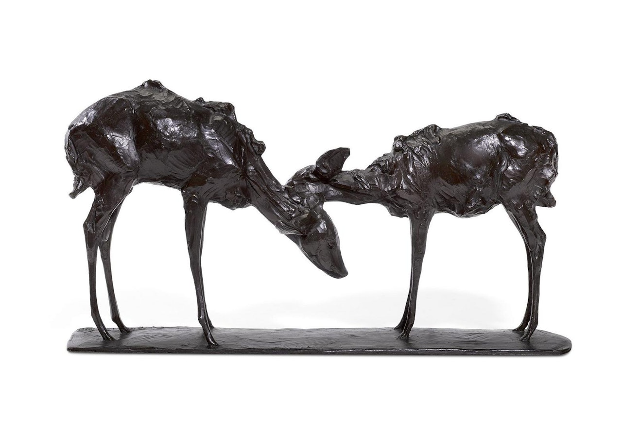 PETITES ANTILOPES GOUDOU (DEUX AMIS) by Rembrandt Bugatti