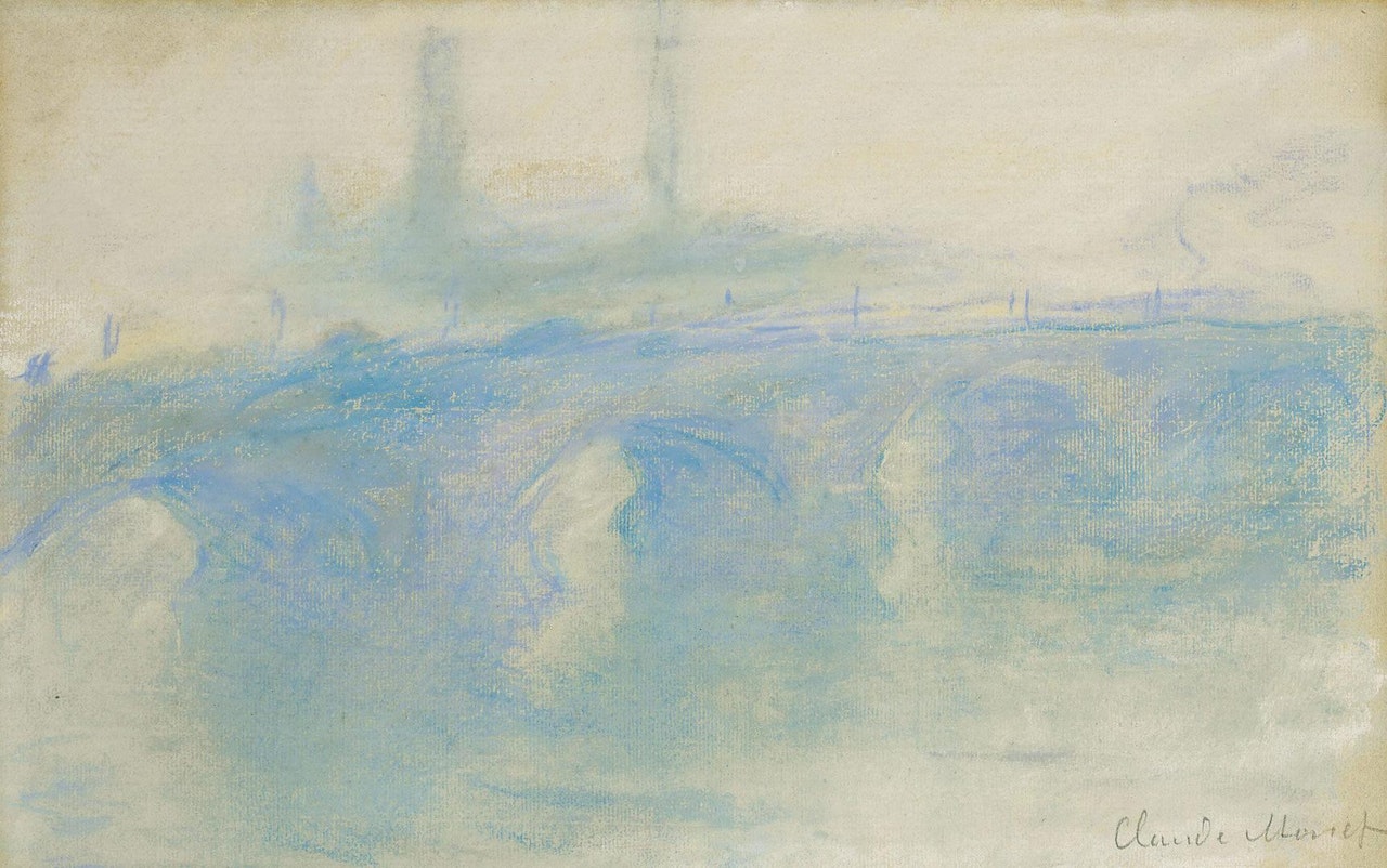 WATERLOO BRIDGE  by Claude Monet