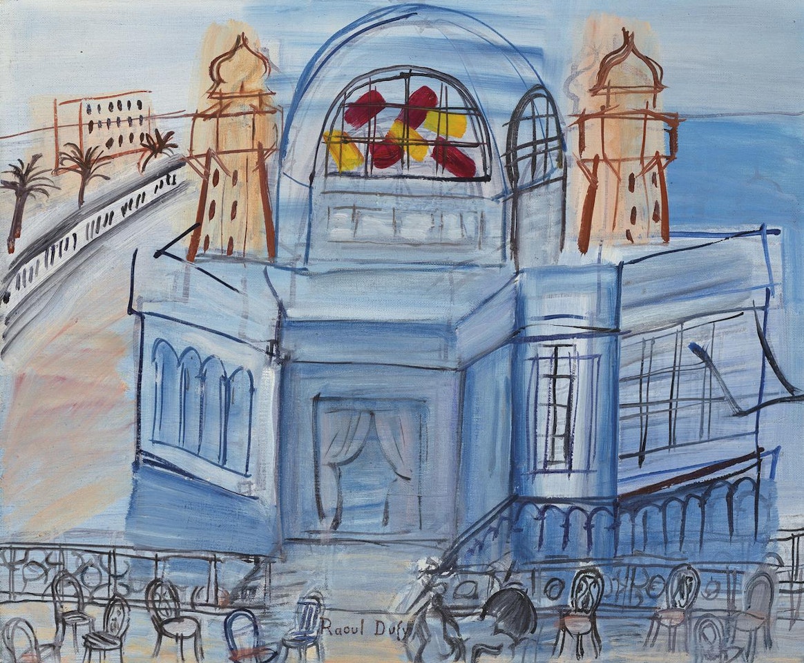 Le Casino de Nice aux chaises by Raoul Dufy