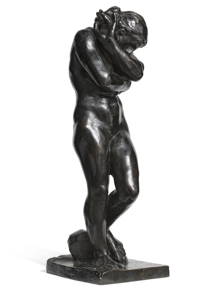 Eve, petit modèle, Version à la base carrée dite aussi aux pieds plats by Auguste Rodin
