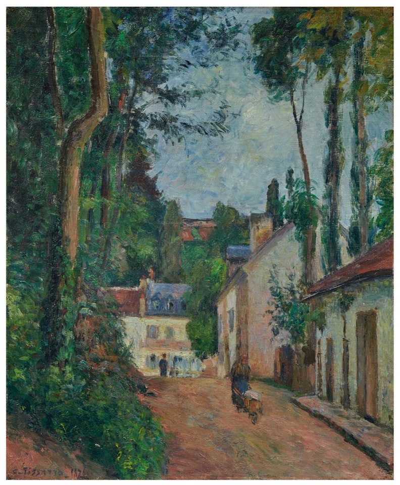 RUE DU FOND-DE-L'HERMITAGE, PONTOISE by Camille Pissarro