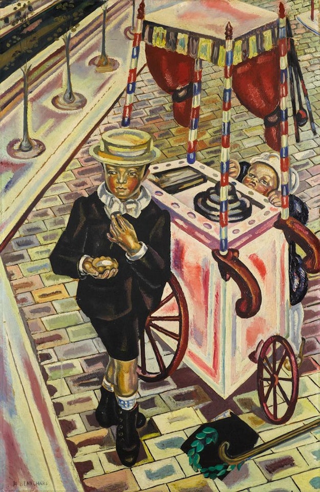 CHARETTE À LA GLACE by Maria Blanchard