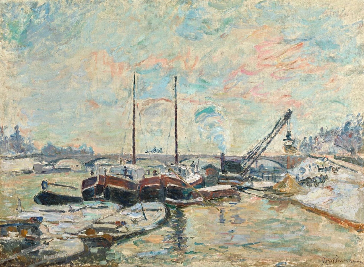 QUAI DE LA SEINE À PARIS by Armand Guillaumin