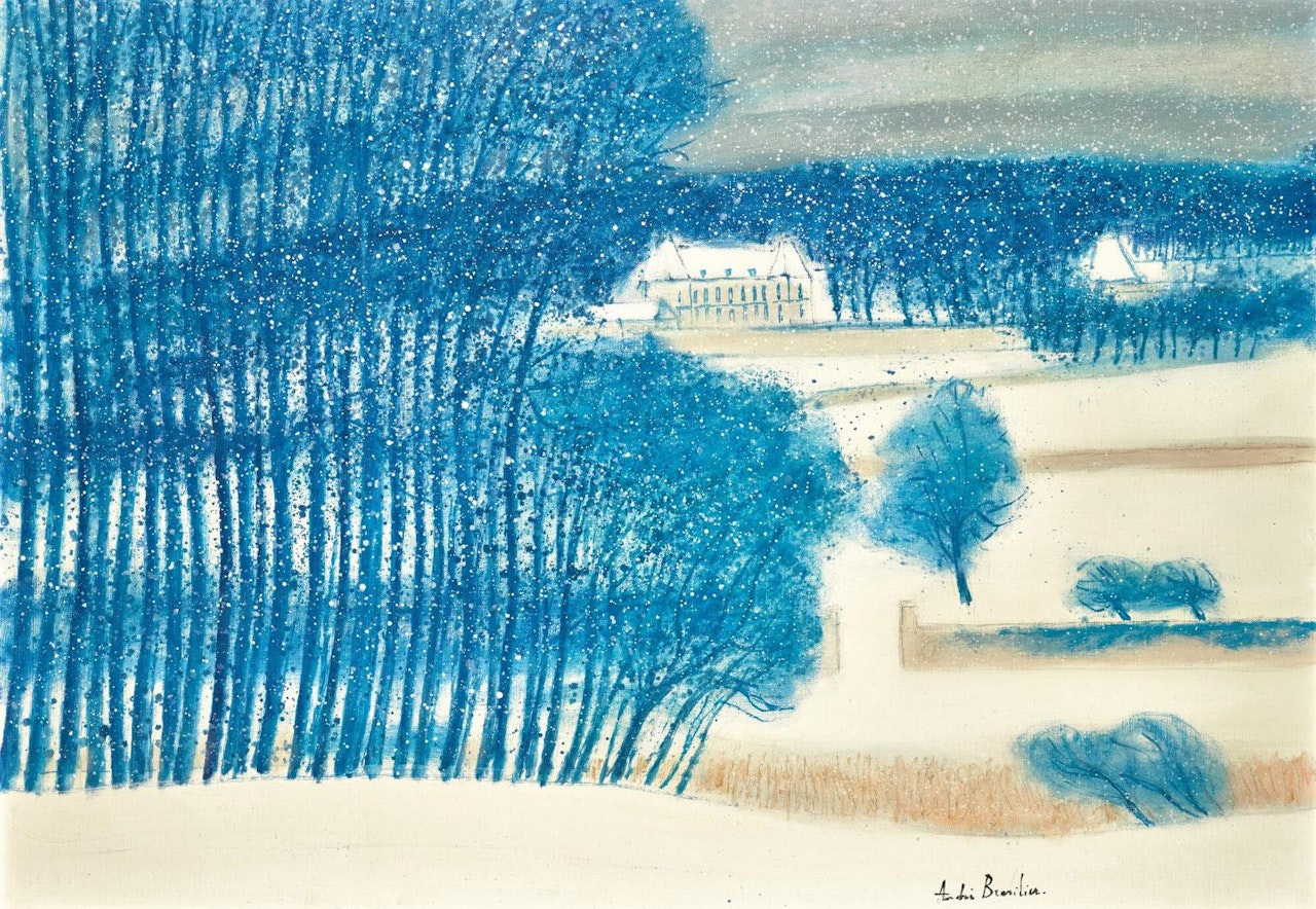 NEIGE DANS LA VALLÉE by André Brasilier