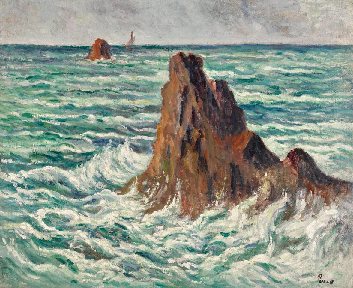 LOCQUIVY, LES RÉCIFS by Maximilien Luce