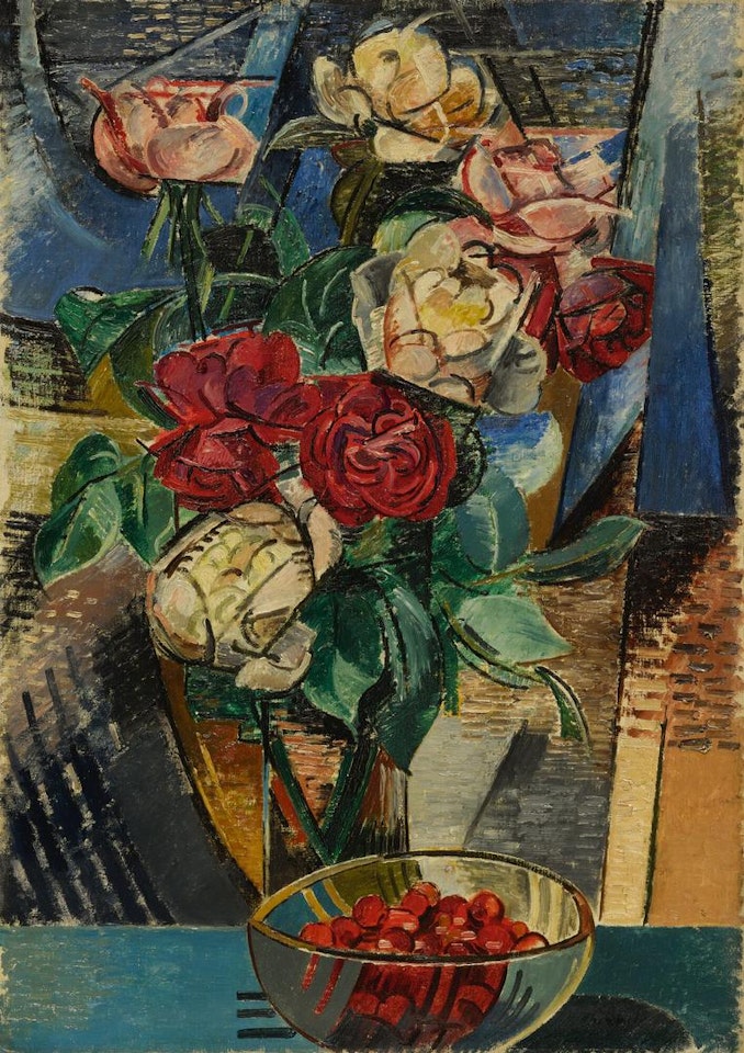 ROSES ET CERISES by Auguste Herbin