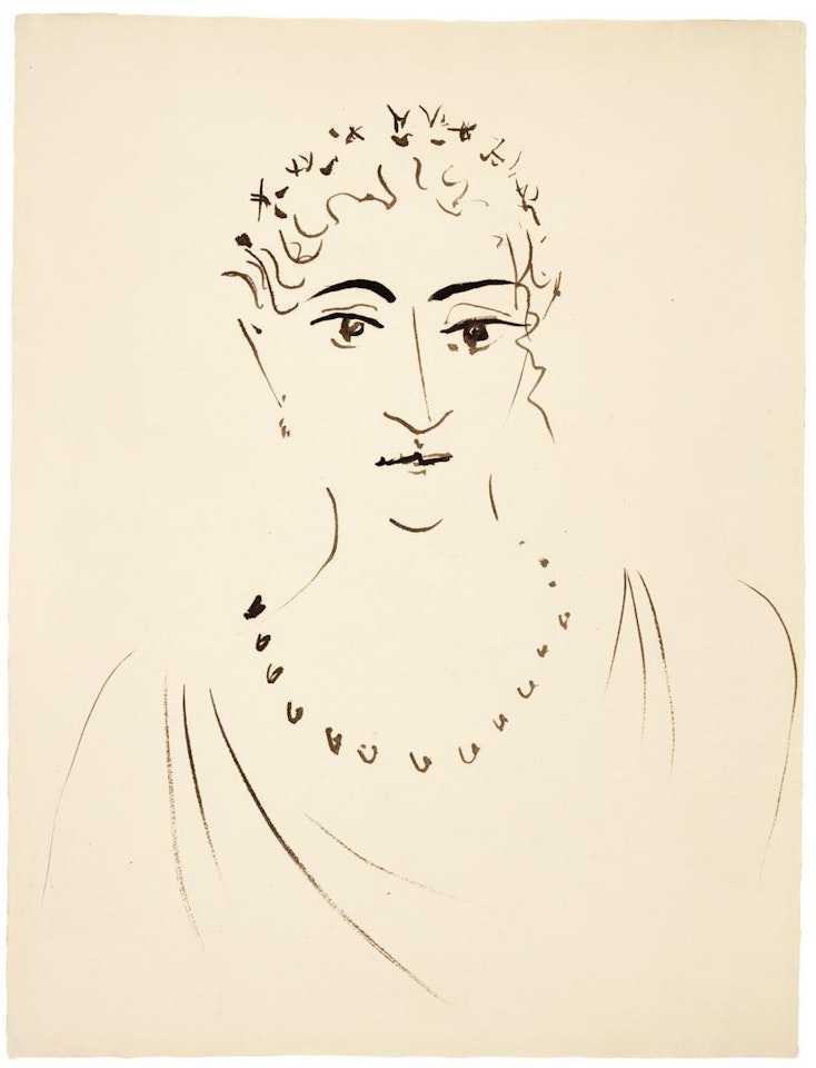 FEMME AU COLLIER (PORTRAIT DE MADAME RUBINSTEIN) by Pablo Picasso