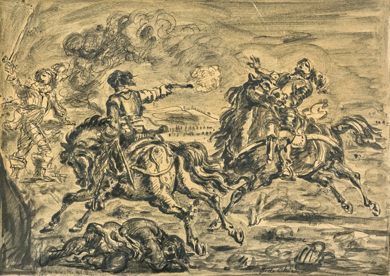 BATTAGLIA (BATTLE) by Giorgio de Chirico