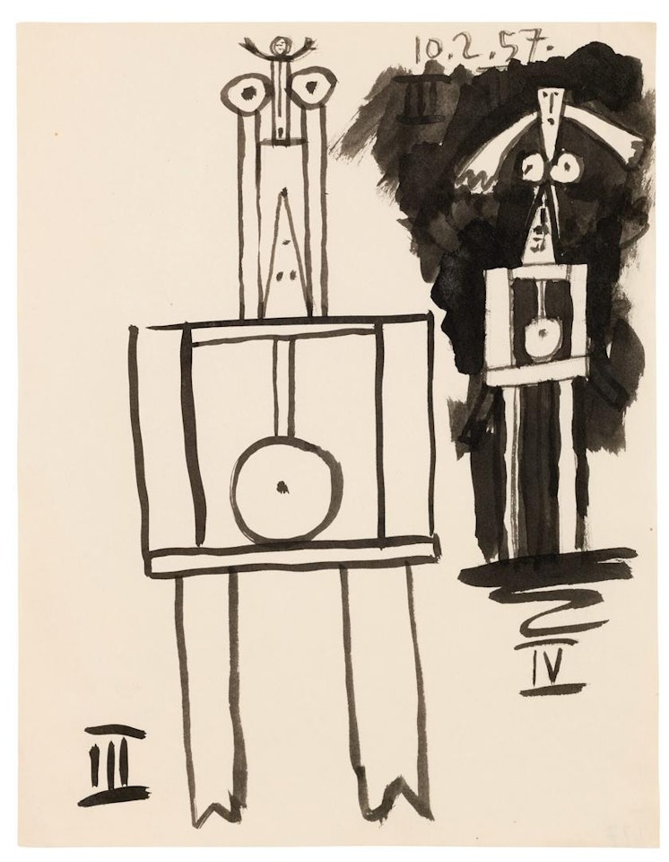 DEUX PERSONNAGES DEBOUT by Pablo Picasso