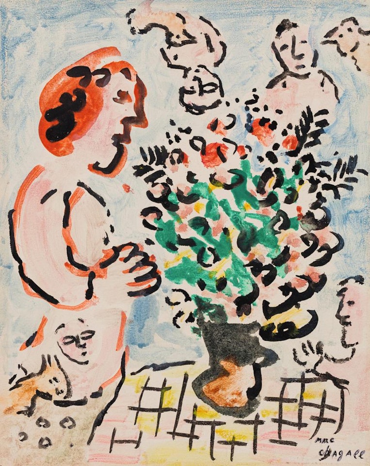 L'ADMIRATION DU BOUQUET by Marc Chagall