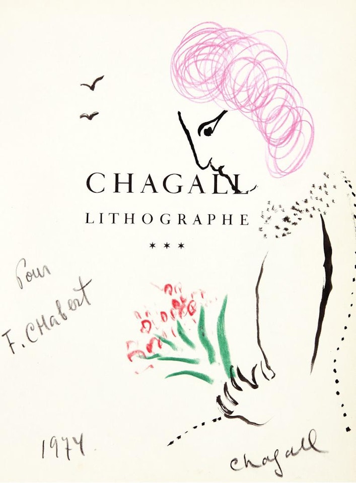 CHAGALL LITHOGRAPHE VOLUME III POUR F. CHABERT by Marc Chagall