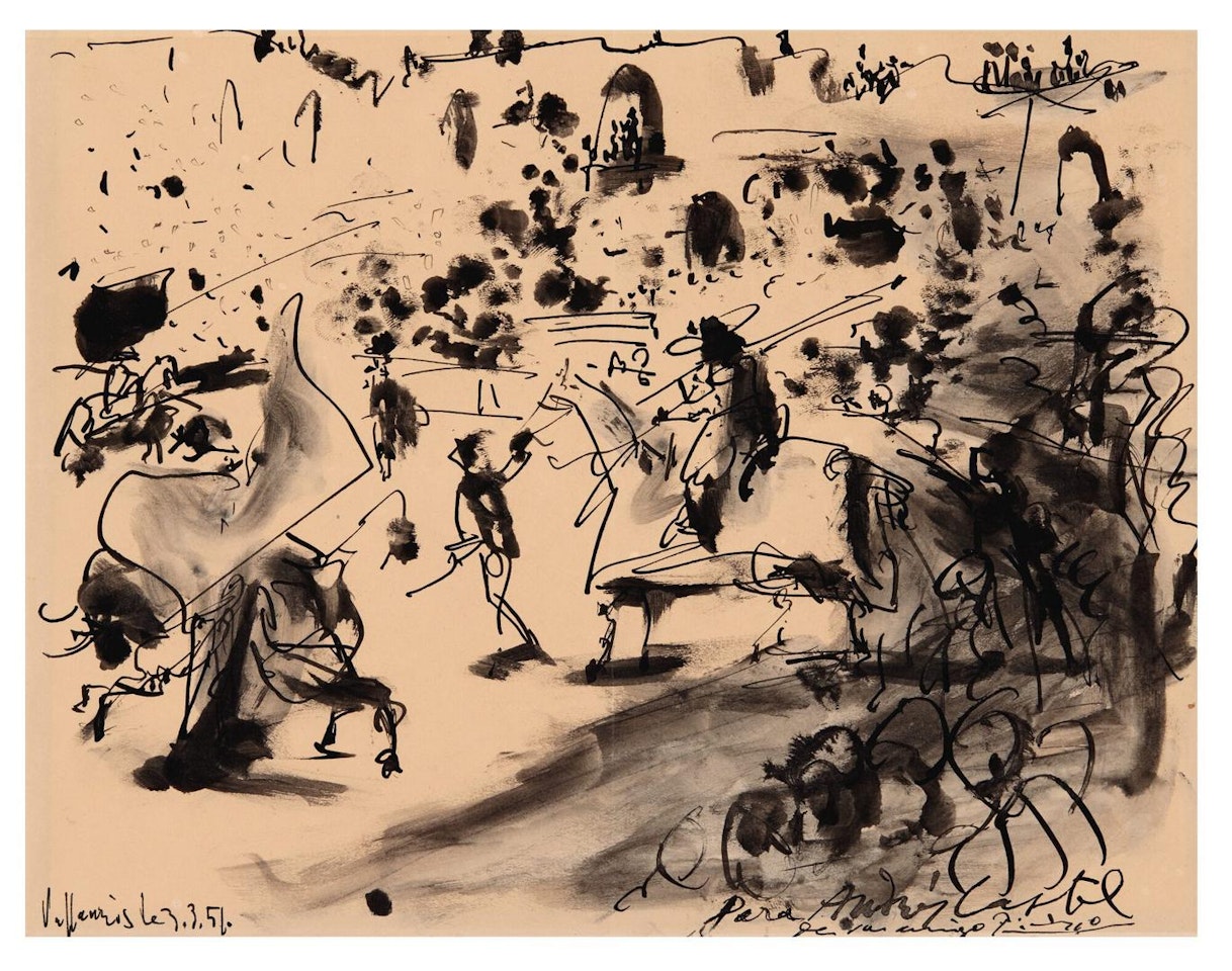 CORRIDA TOROS (BULLFIGHT) by Pablo Picasso