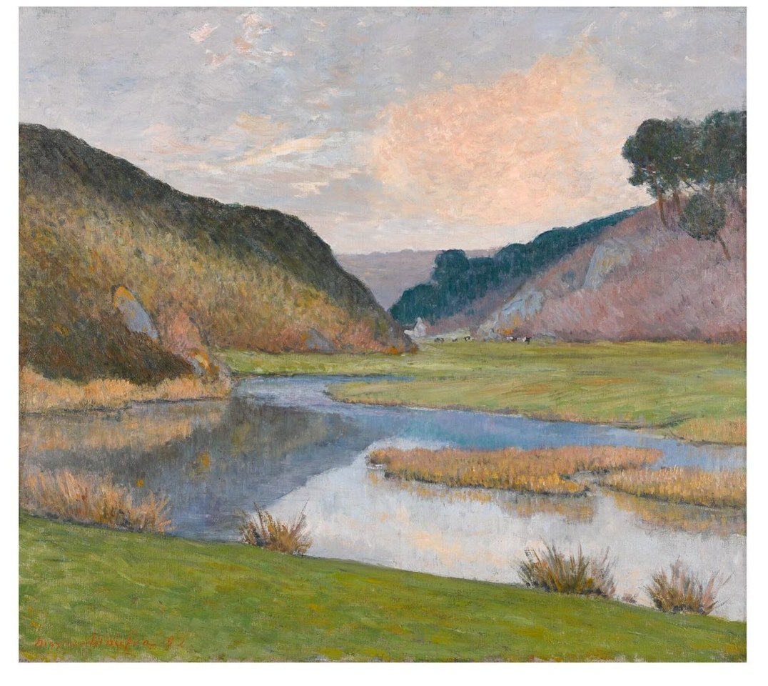 LA BRETAGNE, LA VALLÉE DU GUILLY, MOËLAN by Maxime Maufra