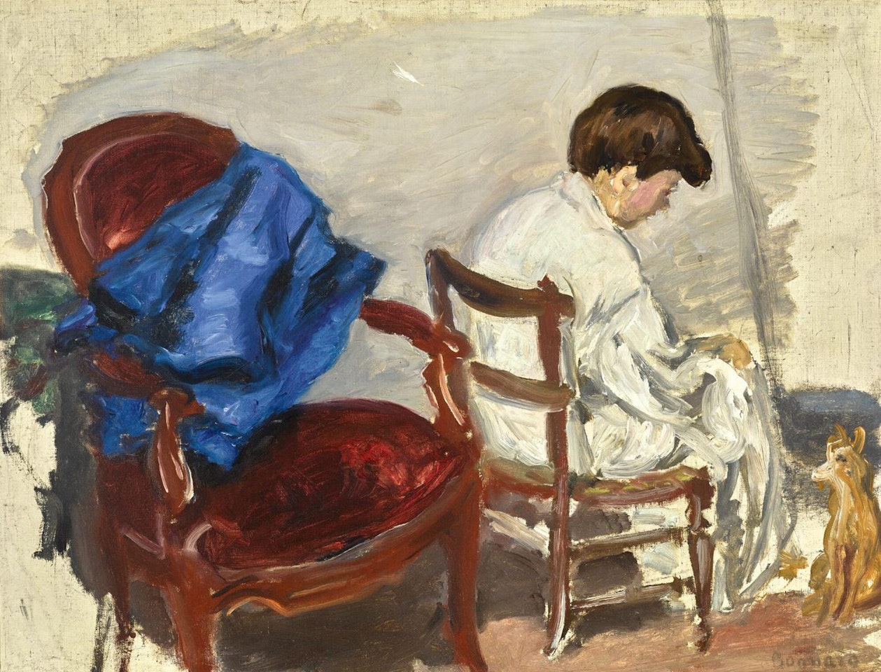 PERSONNAGE ET CHIEN by Pierre Bonnard