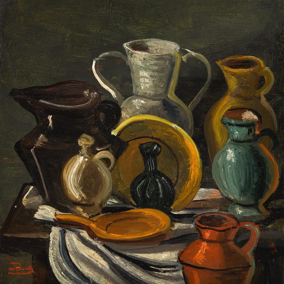 PICHETS, FLACONS ET ASSIETTE by Andre Derain