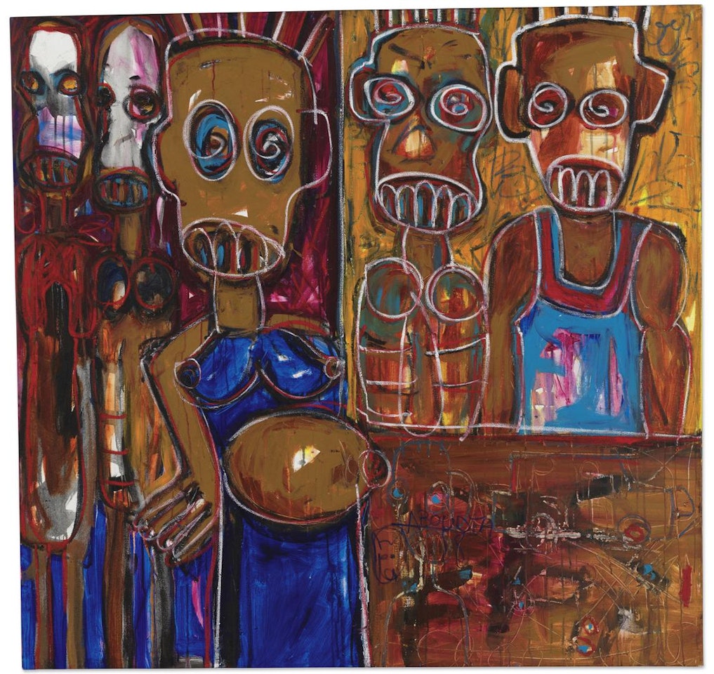 Famille Seule (Family Only) by Aboudia Abdoulaye Diarrassouba