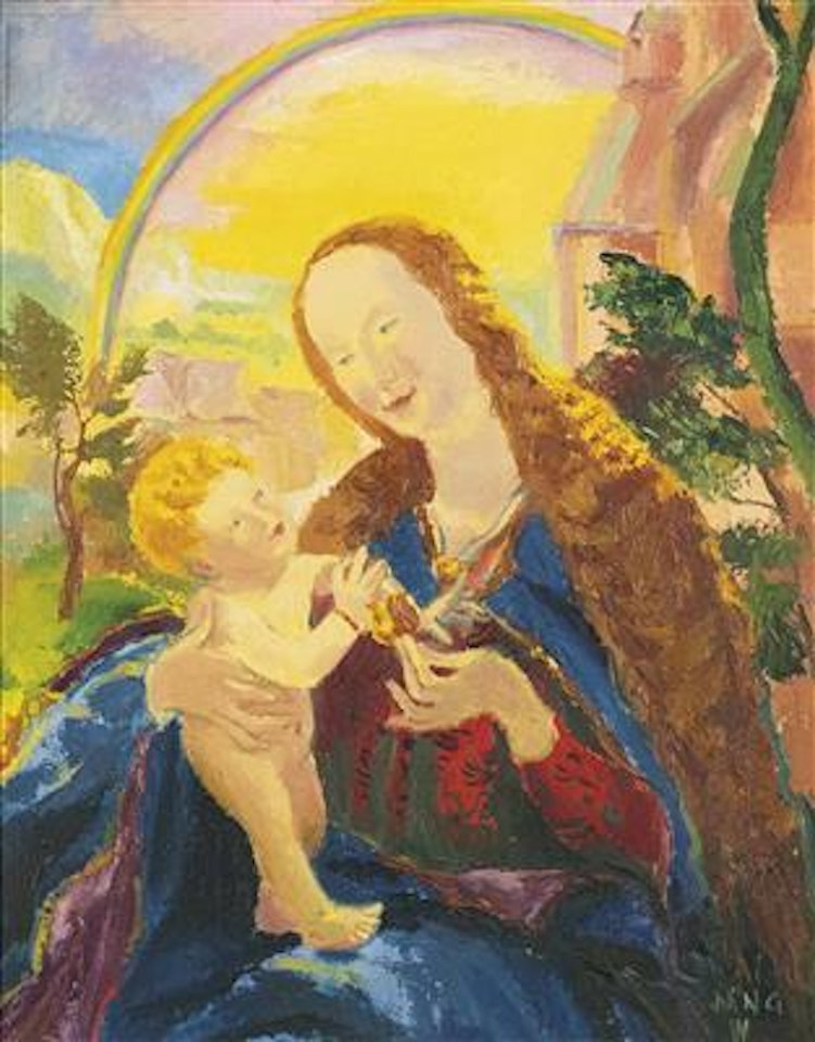 Madonna after Grünewald by Max Weiler