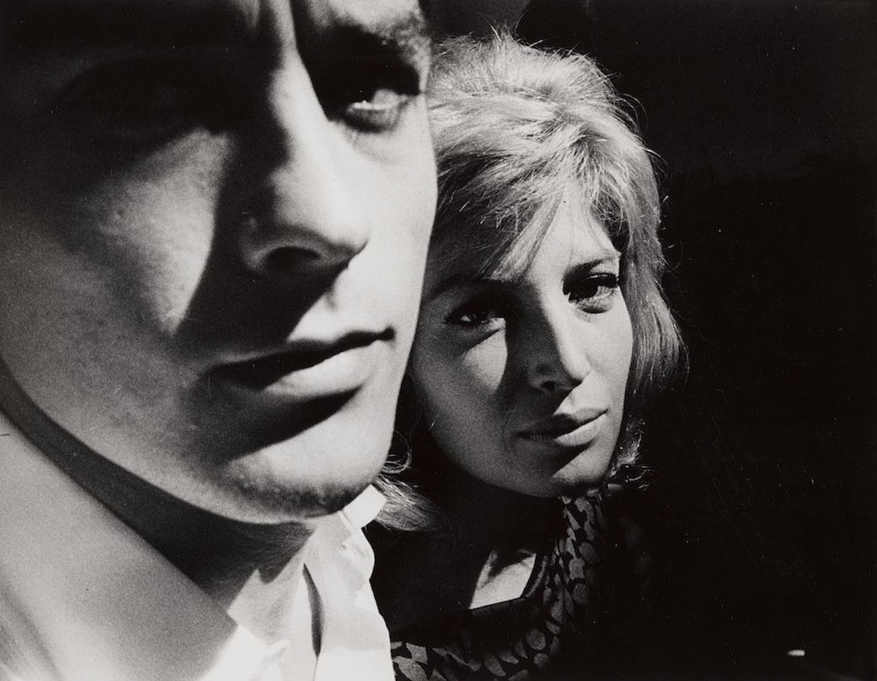 Alain Delon and Monica Vitti by Robert Frank