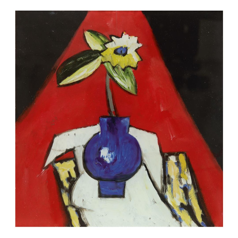 FLOWERS IN A VASE by Marsden Hartley