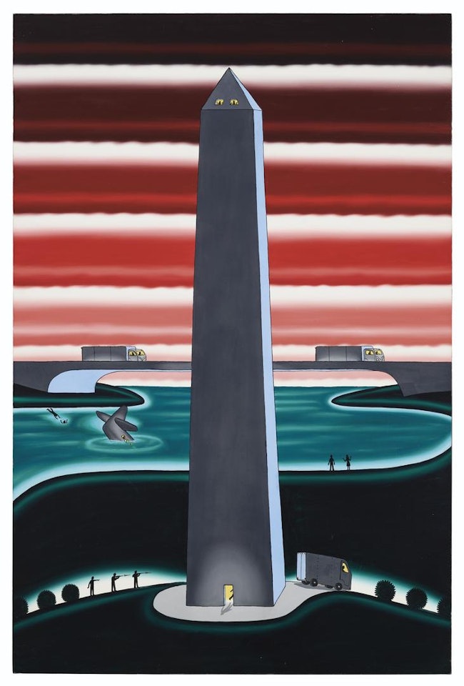 Lenny Skutnik and Norman Mayer (Two Opposites of Human Character) by Roger Brown