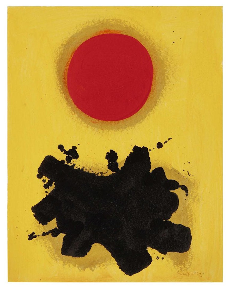 FLAT BLACK by Adolph Gottlieb