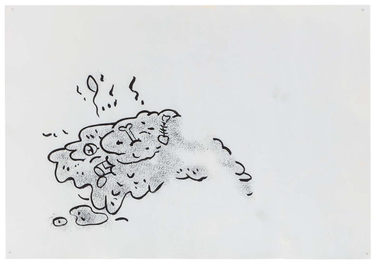 GARBAGE DRAWING #74 by Mike Kelley