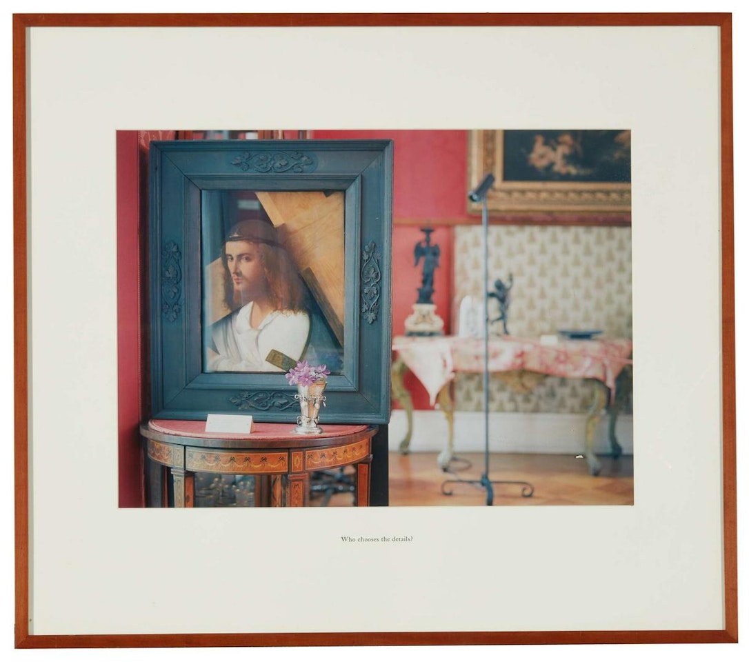 WHO CHOOSES THE DETAILS? by Louise Lawler
