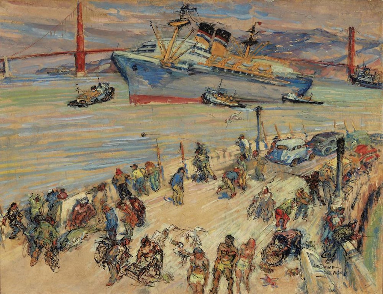 Municipal Pier, San Francisco by Joseph Raphael