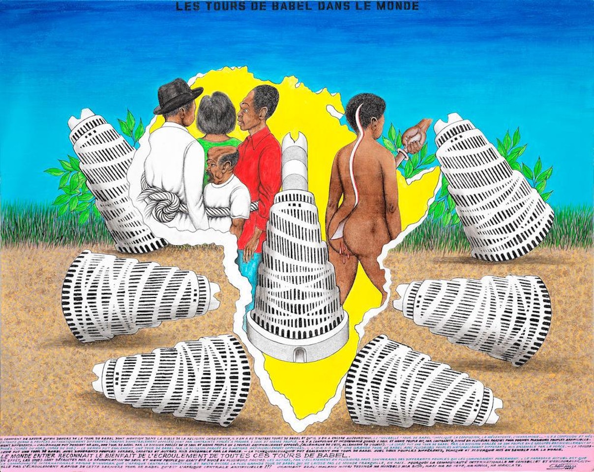 Les Tours de Babel dans le monde by Chéri Samba