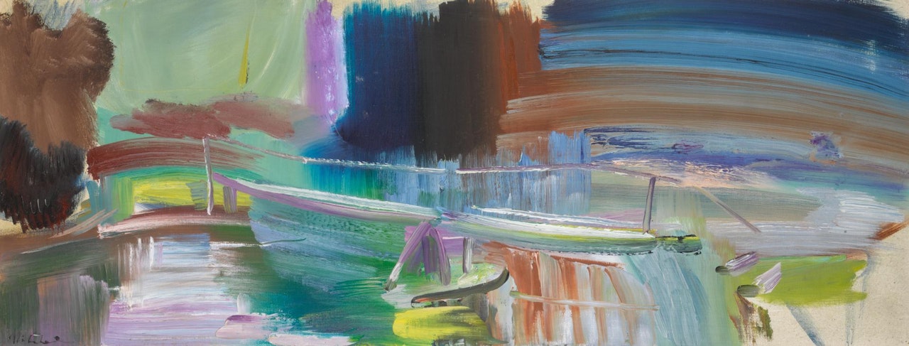 RIVER AT AVINGTON NO.1 by Ivon Hitchens