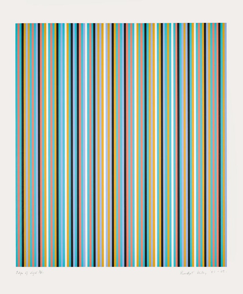 EDGE OF LIGHT (S. 55) by Bridget Riley