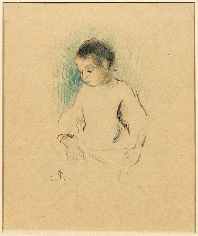 Portrait of a child by Camille Pissarro