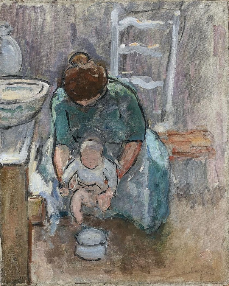 Mother and child by Henri Lebasque