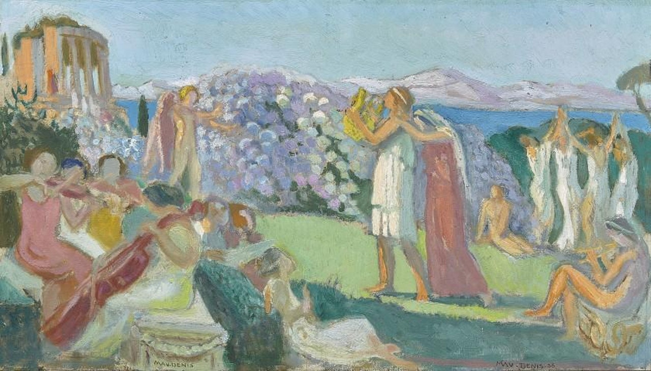 Orpheus and music, the first project for the secular music scene of Theater of the Palais de Chaillot by Maurice Denis